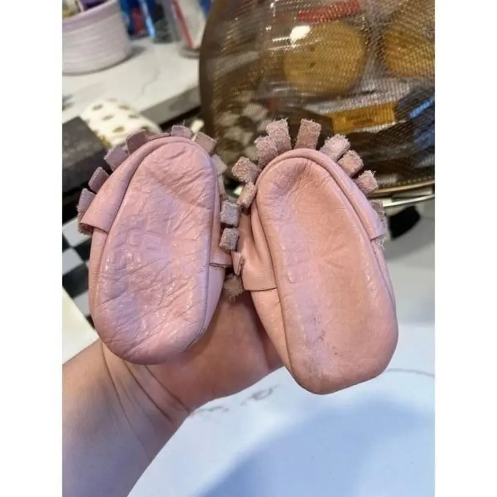Freshly Picked Blush pink Moccasin Baby‎ Shoe 2